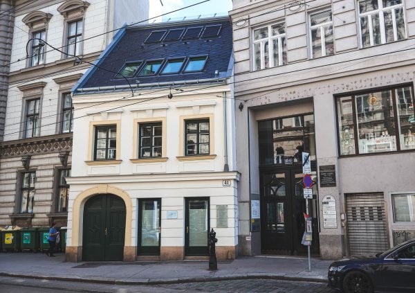 A small building in Josefstadt, Vienna