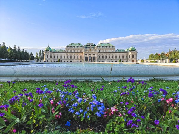 The backside of the Upper Belvedere in Landstrasse, the 3rd district of vienna, austria