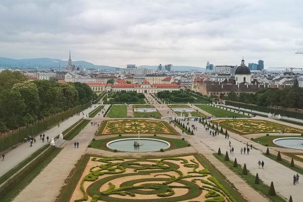 The Palace Gardens from the Upper Belvedere in Landstrasse, Vienna