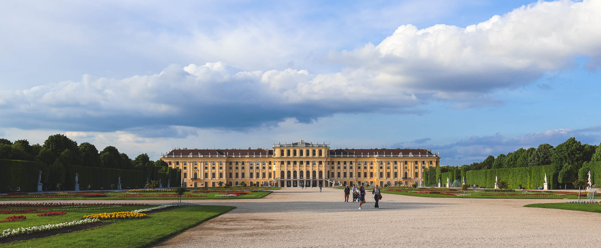 Backyard of Schönbrunn Palace in Hietzing, Vienna