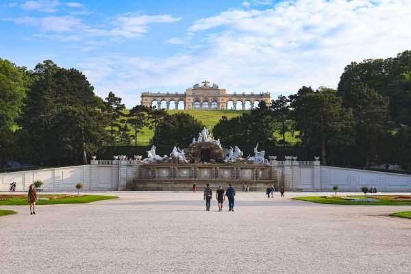 The Gloriette and Neptune's Fountain in Hietzing, Vienna