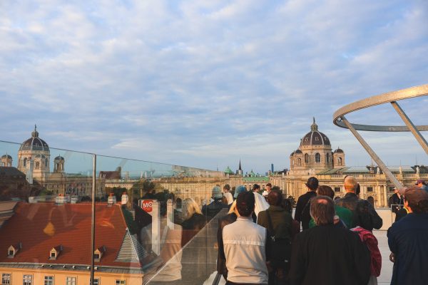 The rooftop of Leopold Museum in Neubau, Vienna