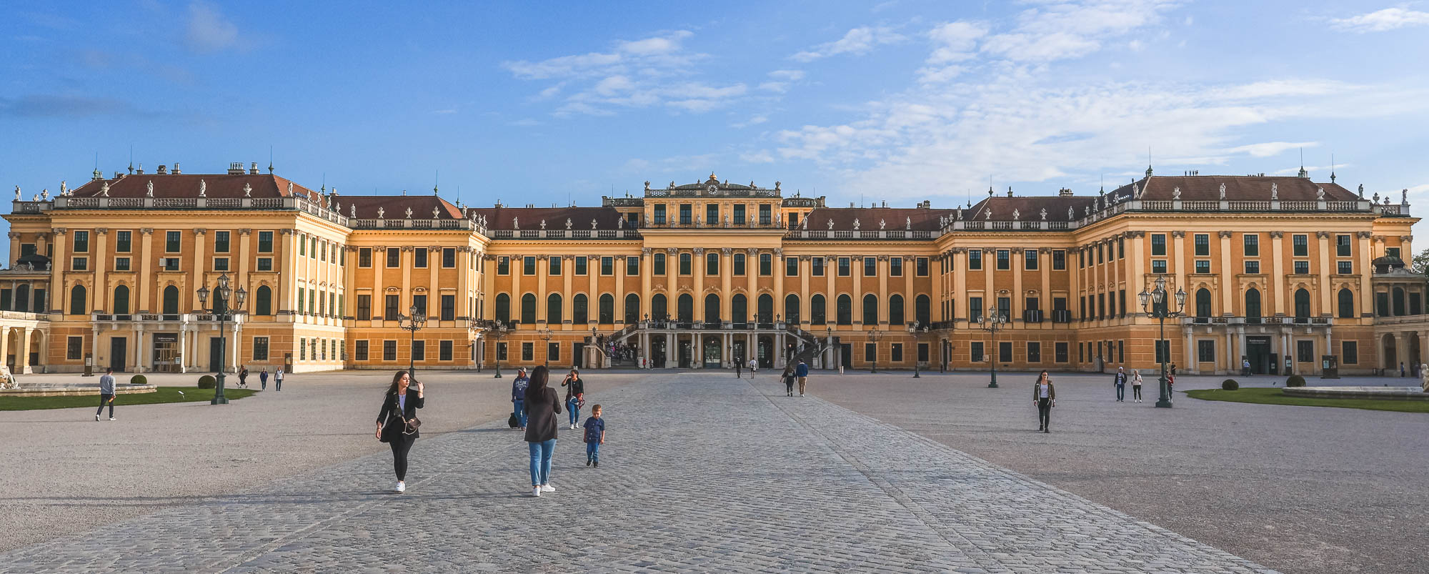 Front of Schönbrunn Palace in Hietzing, Vienna