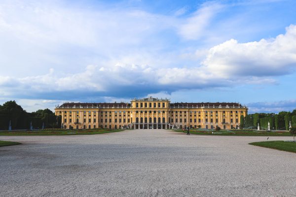 Back of Schönbrunn Palace in Hietzing, Vienna