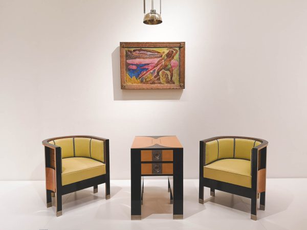 Secession style furniture in Leopold Museum, Neubau, Vienna