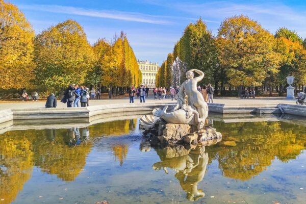 Autumn in Schönbrunn gardens, Vienna