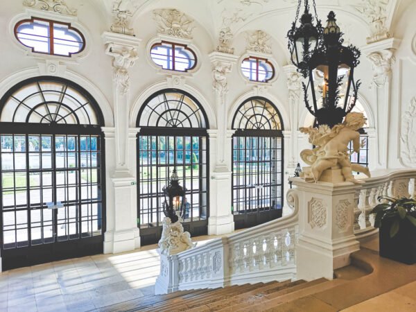 The Grand Staircase in Upper Belvedere, Vienna.