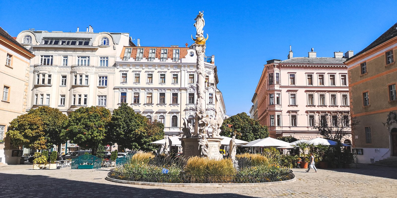 Jodok FInk square in Josefstadt, Vienna