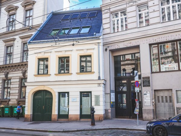 A small building in Josefstadt, Vienna