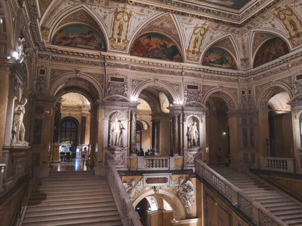 Interior staircase in Nature History Museum, Vienna