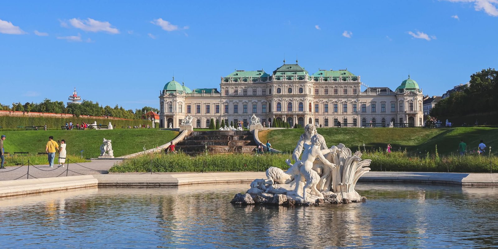 Upper Belvedere palace facade Vienna