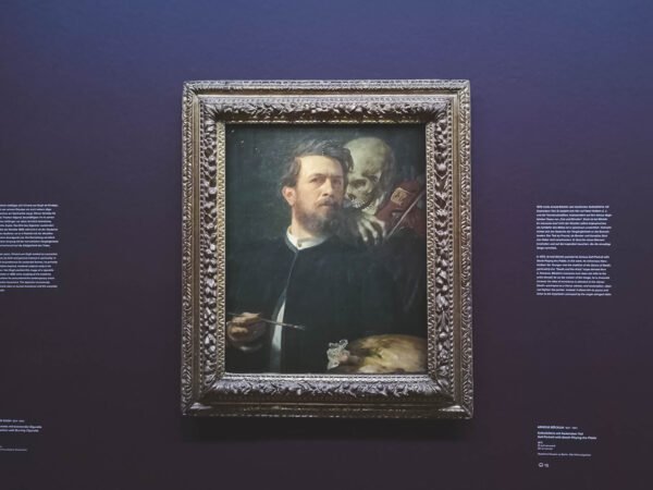 Arnold Böcklin, Self-Portrait with Death Playing the Fiddle, 1872 in Albertina, Vienna