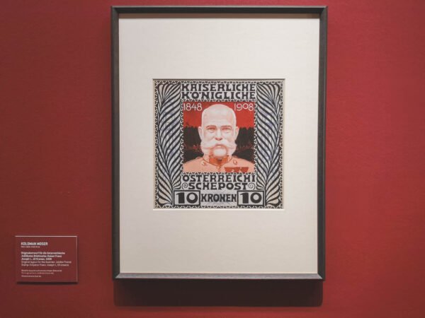 Koloman Moser, Austrian Jubilee Postal Stamp: Emperor Franz Josef I, 1908