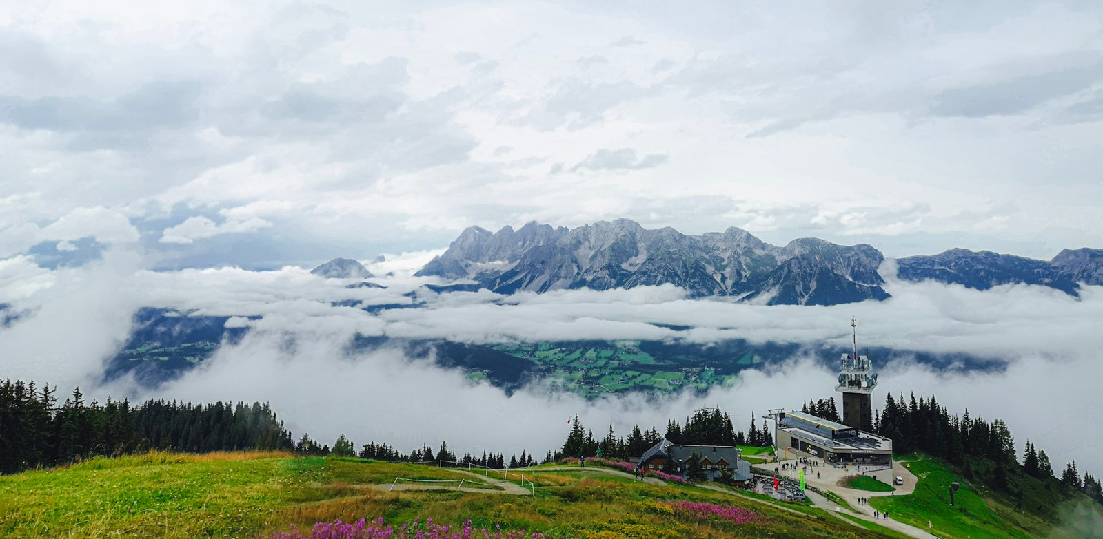 Dachstein alpine panorama near Hallstatt