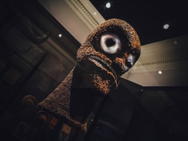 The feather bust of God from Hawaii in Weltmuseum Wien, Austria